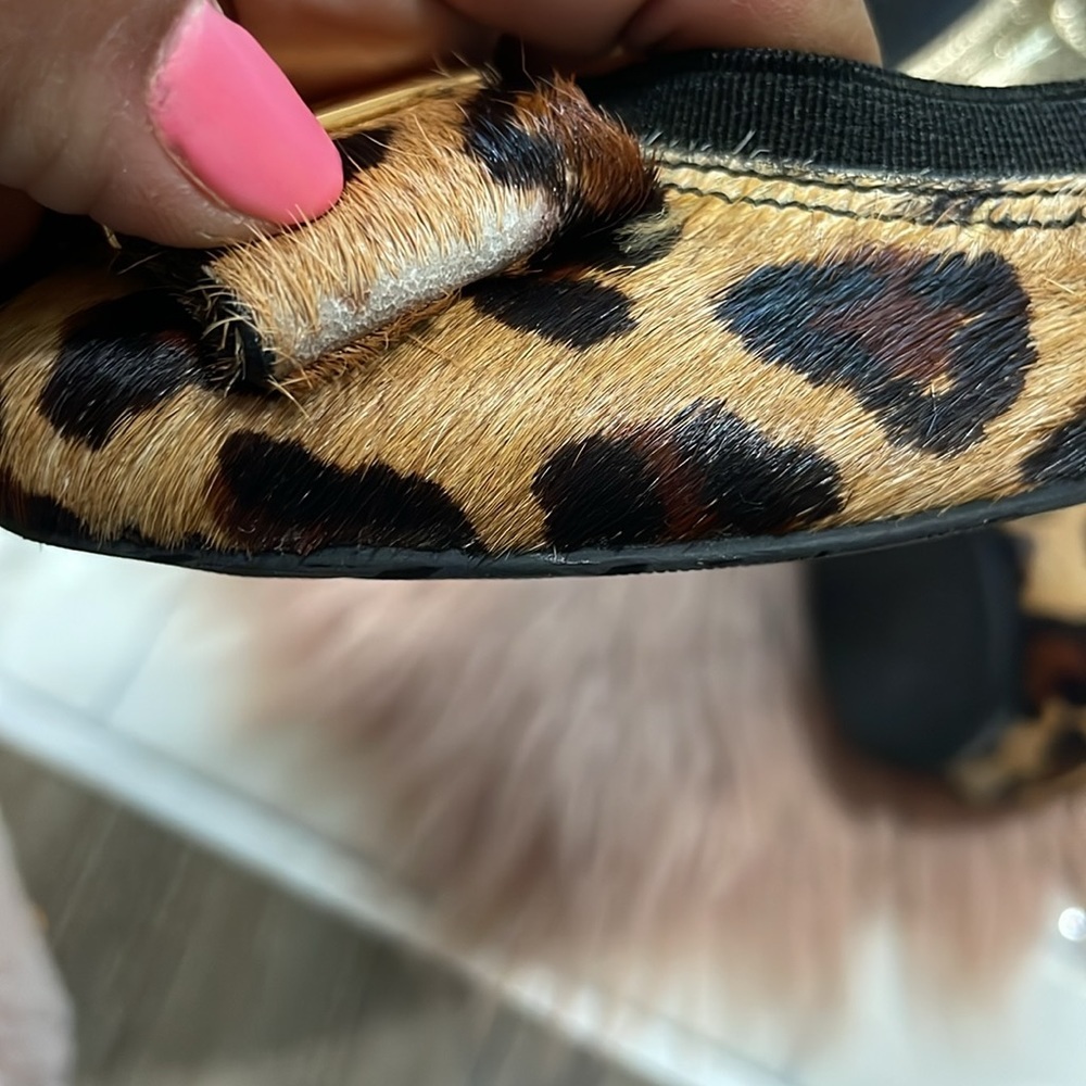 Kate Spade Leopard Print Ballet Flats - Gold Plaque - Picture 10 of 12